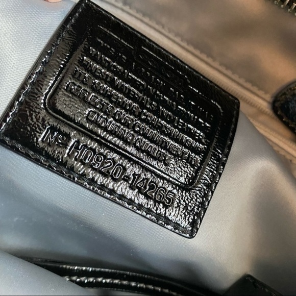 Coach • Solid Black Alex Patent Leather Shoulder Bag Purse - Picture 9 of 12